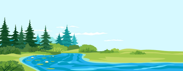 小河流自然景观图片下载