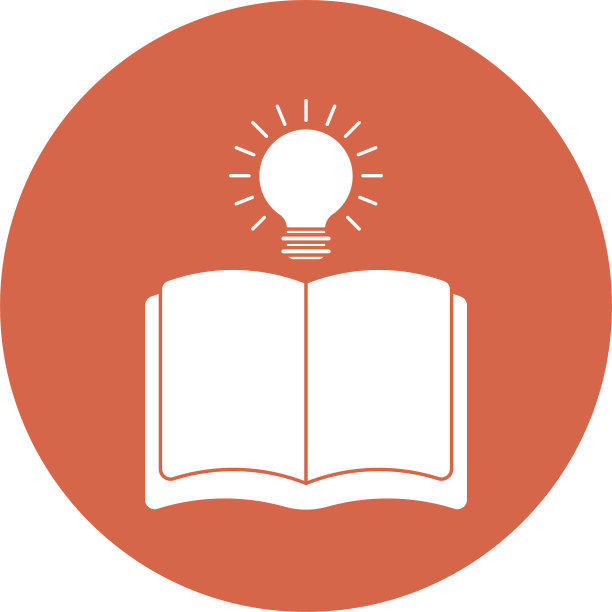 教育书籍和灯泡方块样式图标图片下载