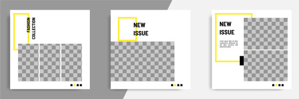 极简的正方形几何横幅图片下载