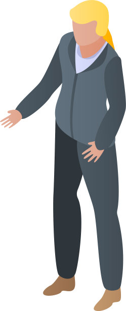 人翻译图标等距风格图片下载