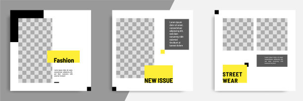 极简的正方形几何横幅图片下载