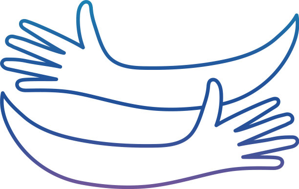 手臂拥抱降级线条风格图标图片下载