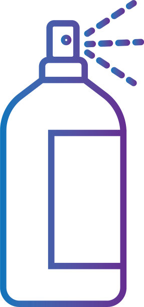 喷溅瓶线条风格图标图片下载