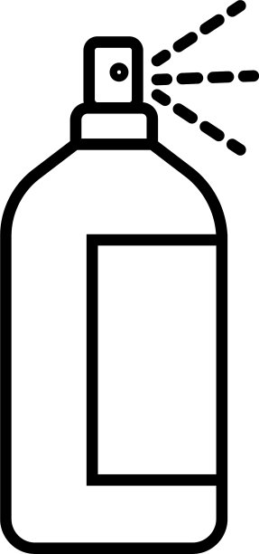 喷溅瓶线条风格图标图片下载