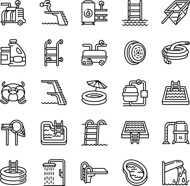 池设备图标设置轮廓样式图片下载