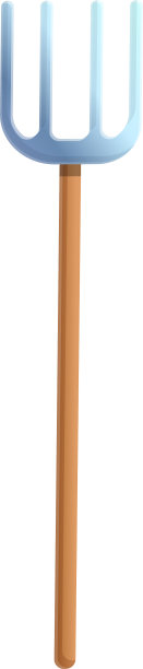 农场叉图标卡通风格图片下载