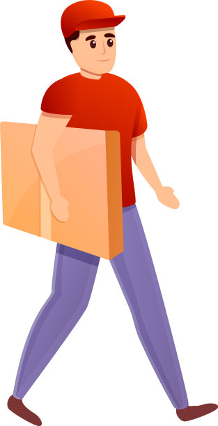 快递服务图标卡通风格图片下载