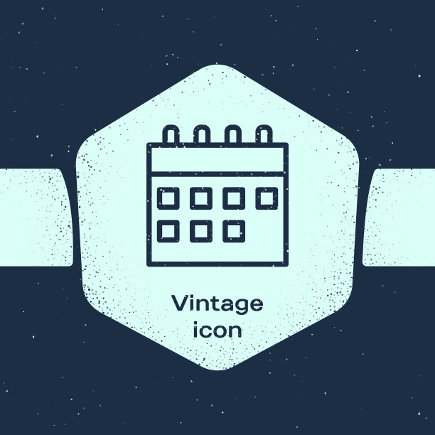 垃圾线日历图标孤立在蓝色图片下载