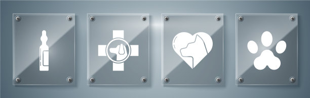 设爪印心与猫兽医诊所图片下载