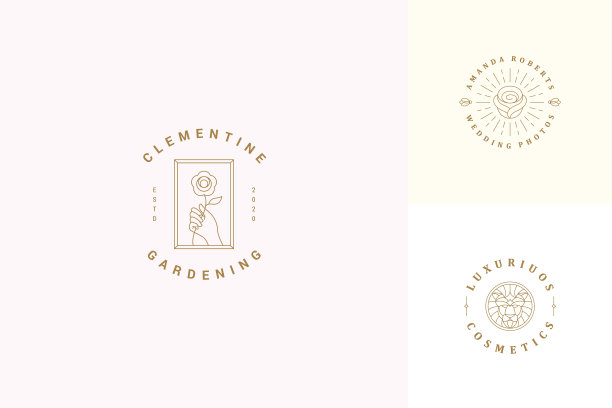 线标志标志设计模板集图片下载