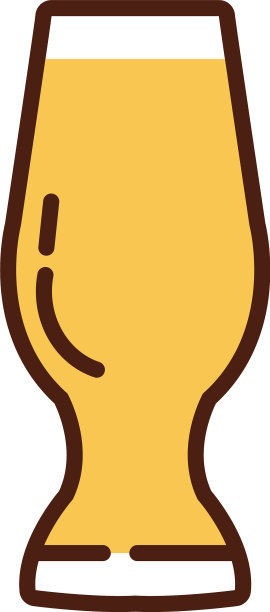 国际啤酒日啤酒杯饮品线条填充图片下载