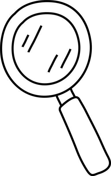 放大镜线条样式图标图片下载