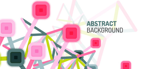 抽象的正方形网点连接方式图片下载