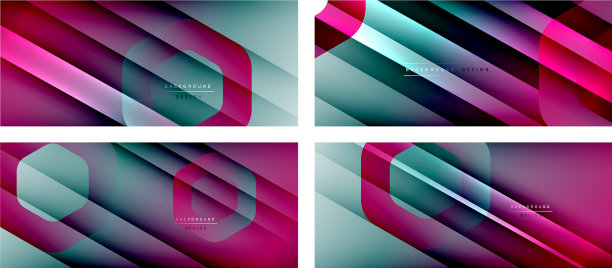 设置六边形几何形状和流体图片下载