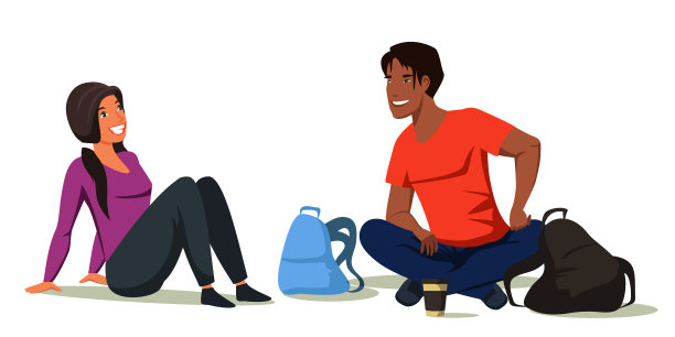 西班牙男孩和白人女孩聊天图片下载