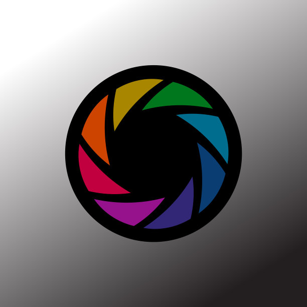 相机快门图标抽象背景设计图片下载