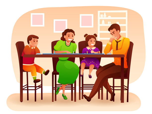 快乐的家庭在客厅玩桌游图片下载