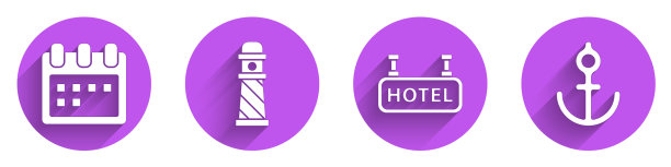 设置带有文本的日历灯塔招牌图片下载