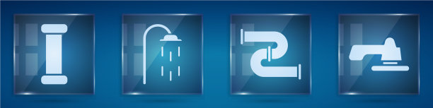 集行业金属管淋浴房图片下载