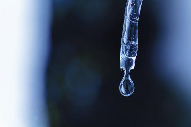 美国西部冰雪和融化的冬季背景微距照片系列在不同阶段图片下载