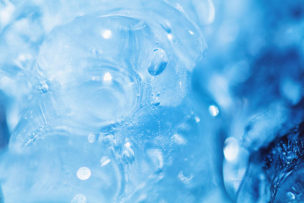 美国西部冰雪和融化的冬季背景微距照片系列在不同阶段图片下载