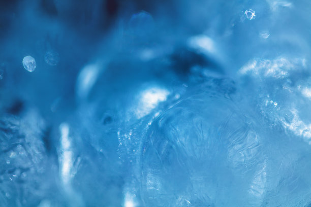 美国西部冰雪和融化的冬季背景微距照片系列在不同阶段图片下载