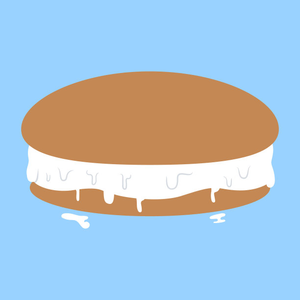 卡通燕麦饼饼干图图片下载