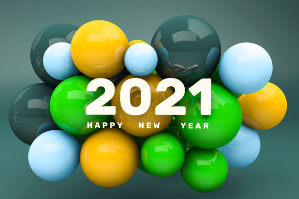 圣诞和新年的概念的3d渲染。图片下载