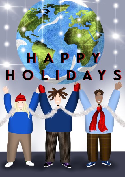 节日快乐贺卡图片下载