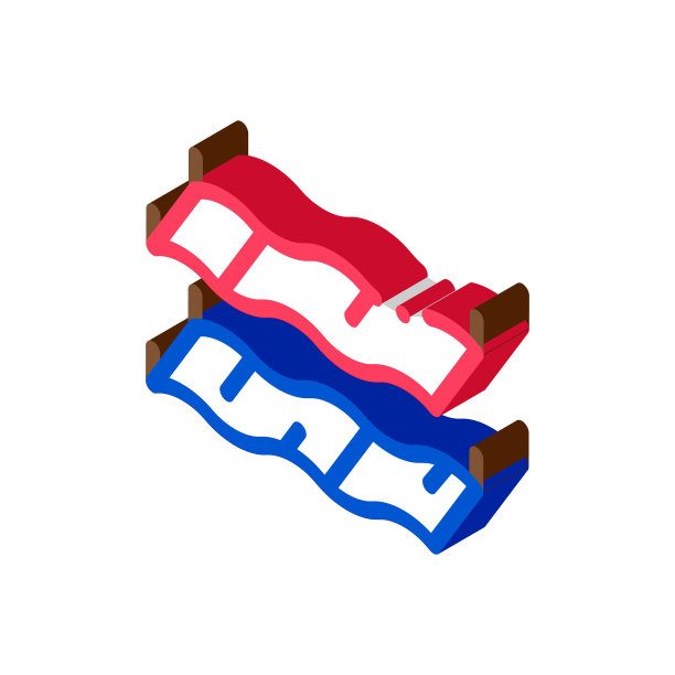 浮雕拉伸天花板等角图标矢量插图图片下载