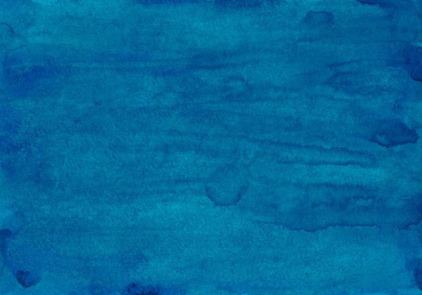水彩深蓝色的背景纹理。手绘水彩画背景。纸上抽象画上的污渍。液体壁纸。图片下载