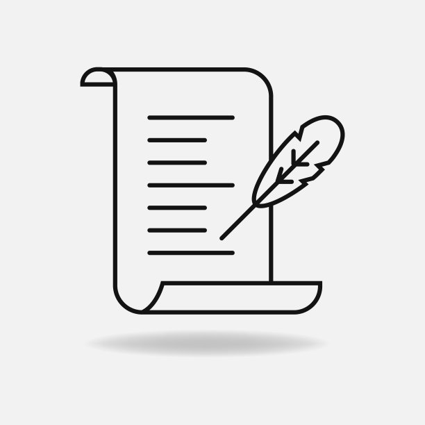 诗行图标孤立在背景上。矢量插图。图片下载