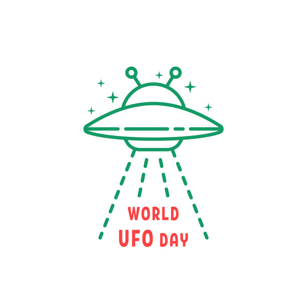 细线世界UFO日图标图片下载
