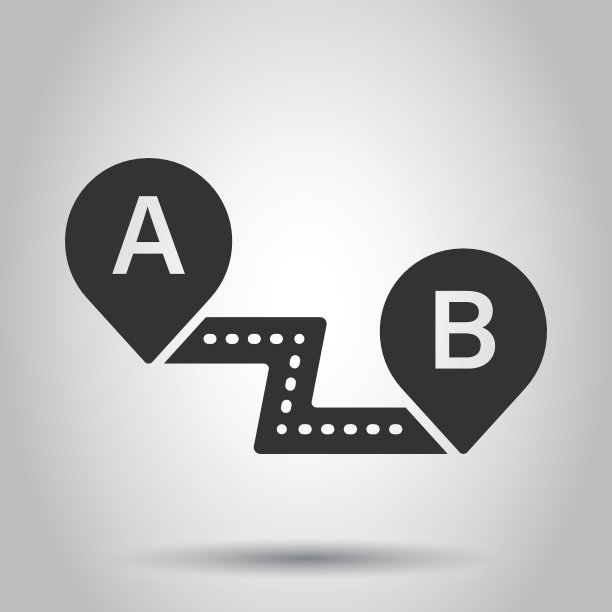 地图大头针图标在平面风格。Gps导航矢量图上的白色孤立背景。定位业务概念。图片下载