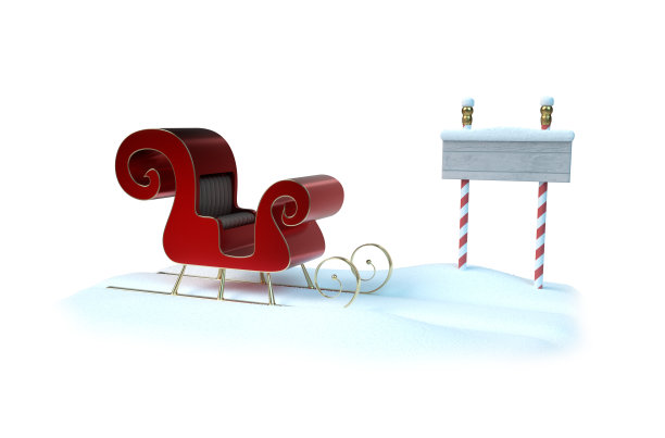 圣诞老人的雪橇图片下载