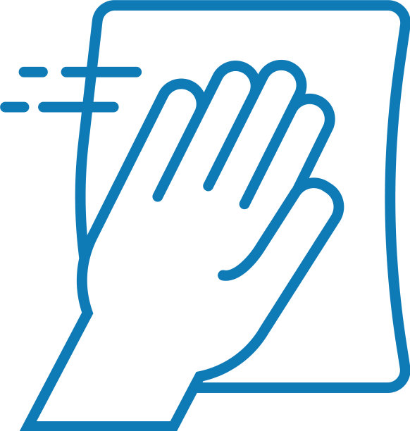 手清洁表面线条样式图标图片下载