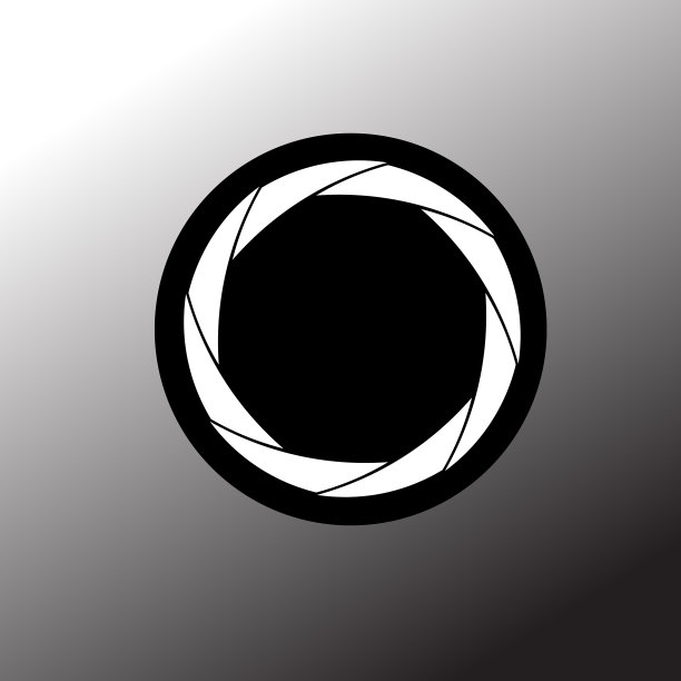 相机快门图标孤立抽象背景图片下载