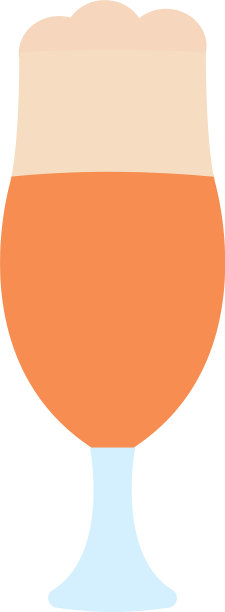 啤酒杯图标扁平化风格图片下载