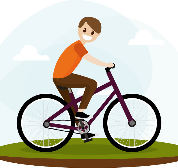 骑自行车的人图片下载