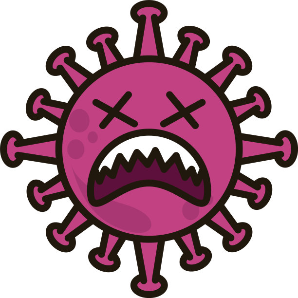 病毒表情符号COVID-19表情符号感染图片下载