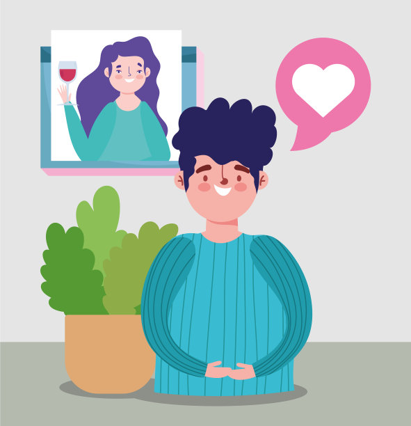 网上聚会、生日聚会或交友约会图片下载