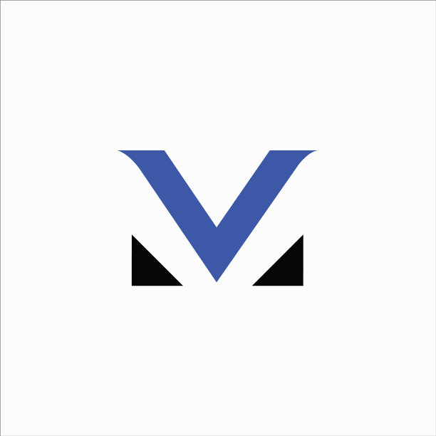 首字母MV或VM标志设计模板图片下载
