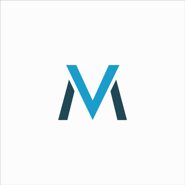 首字母MV或VM标志设计模板图片下载