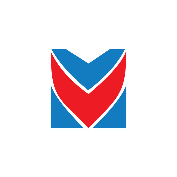 首字母MV或VM标志设计模板图片下载