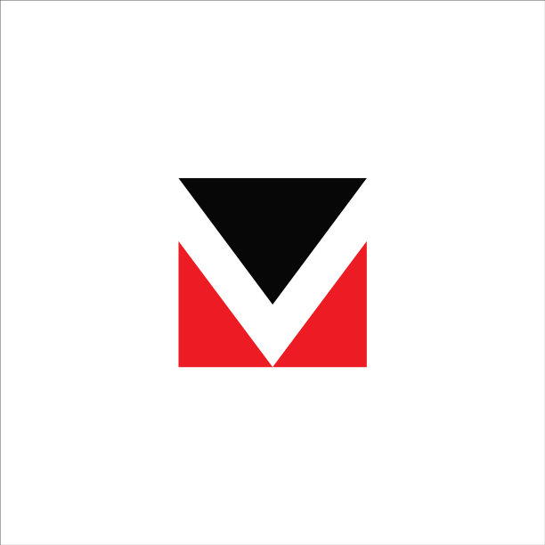 首字母MV或VM标志设计模板图片下载
