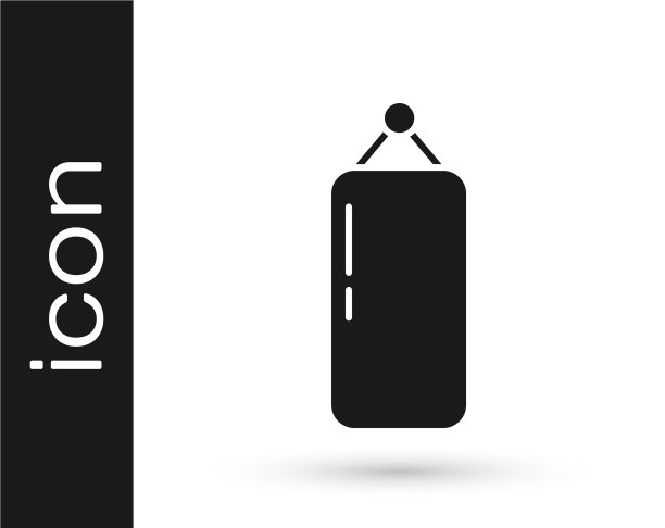 灰色沙袋图标孤立在白色图片下载