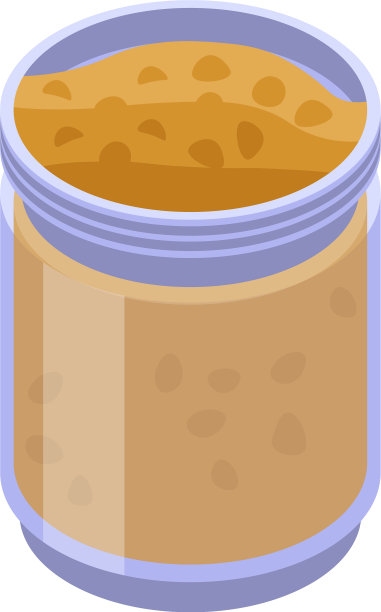 谷物片罐图标等距风格图片下载