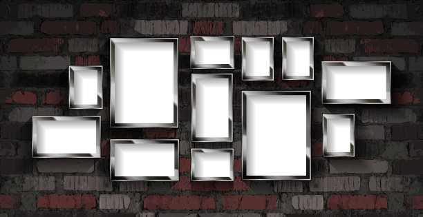 一套银色相框图片下载