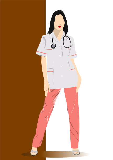 医生穿医生工作服图片下载