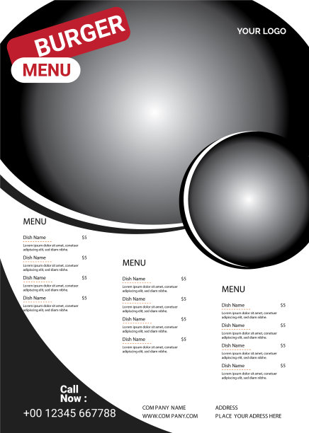 订购汉堡的传单图片下载